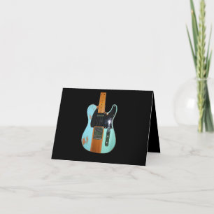 Guitar Gift Cool Electric Guitar Thank You Card