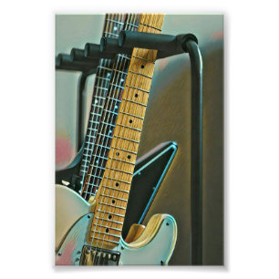 guitar gift for fathers day photo print