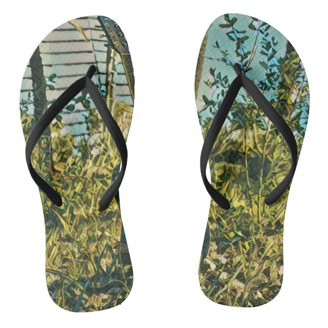 Guitar gift for guitarist flip flops (Footbed)