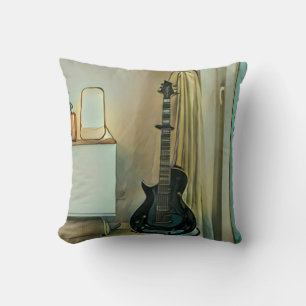 Guitar gifts for dad cushion