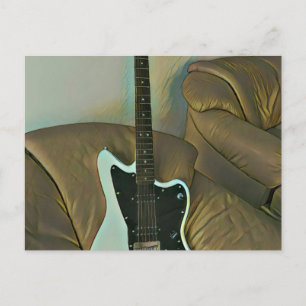 Guitar gifts for dad postcard