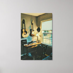 Guitar gifts for girlfriend canvas print