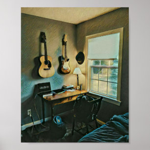 Guitar gifts for girlfriend poster