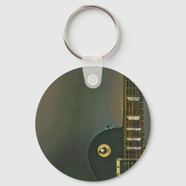 Guitar gifts for him key ring (Front)