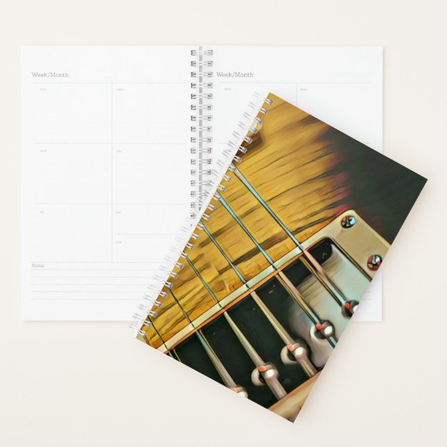 Guitar gifts for him planner (Display)