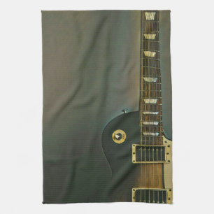 Guitar gifts for him tea towel