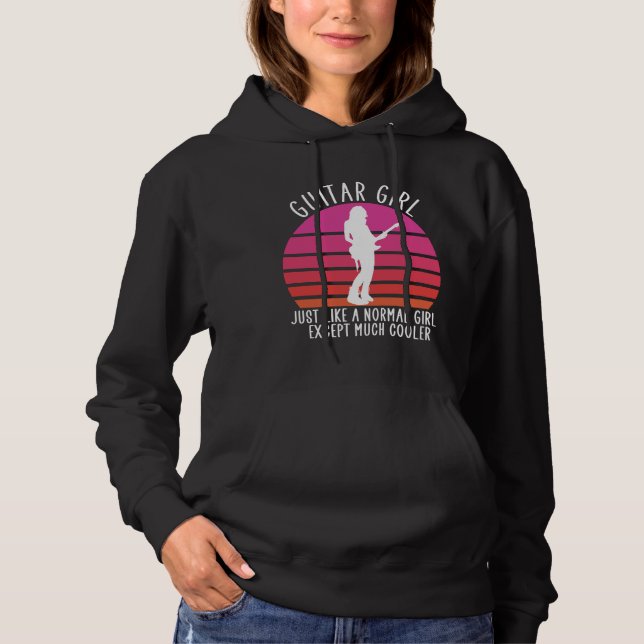 Guitar girl hoodie (Front)