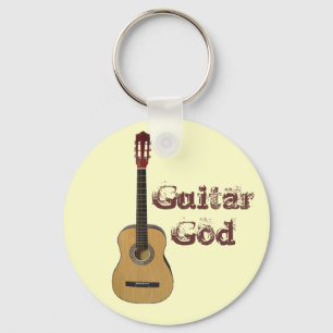 Guitar God Key Ring