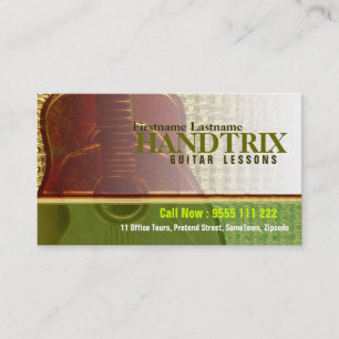 GUITAR "Gold Forest" Business card