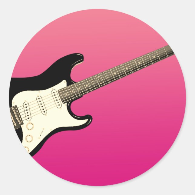 Guitar Gradient Sticker (Front)
