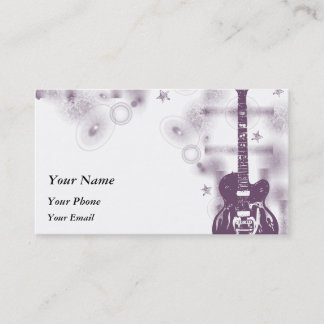 Guitar Graphic Pur Profile Card