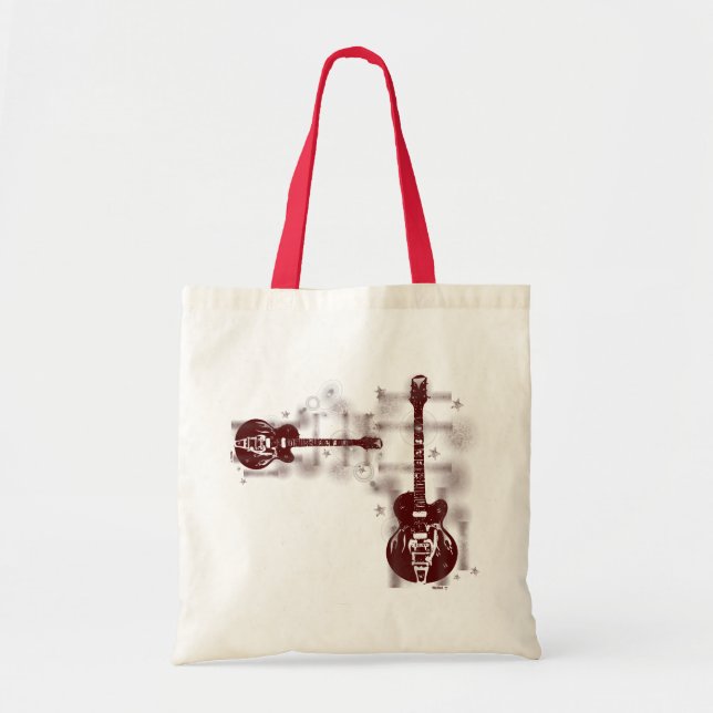 Guitar Graphic Red Bag (Front)