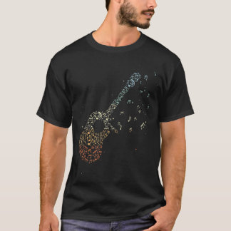 Guitar Guitar Gifts Men Music Notes Guitarist Musi T-Shirt