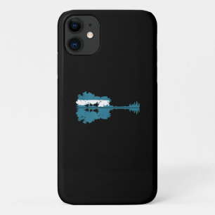 Guitar Guitar Lake Shadow Love Guitar Musician iPhone 11 Case