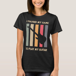 Guitar - Guitar Player Guitarist Gamer Funny Retro T-Shirt