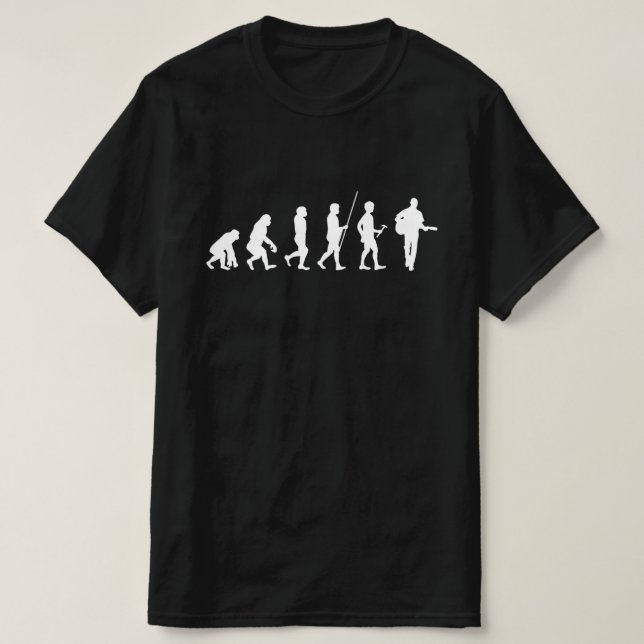 guitar guitarist Evolution T-Shirt (Design Front)