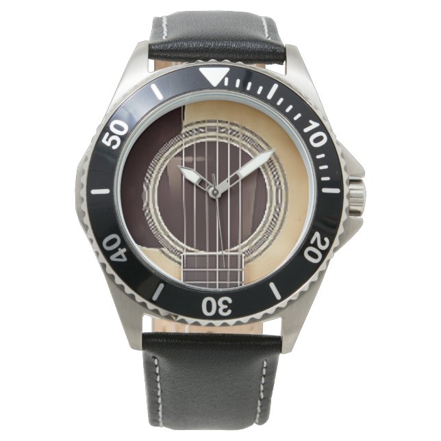 Guitar Guitarist Gift Watch (Front)
