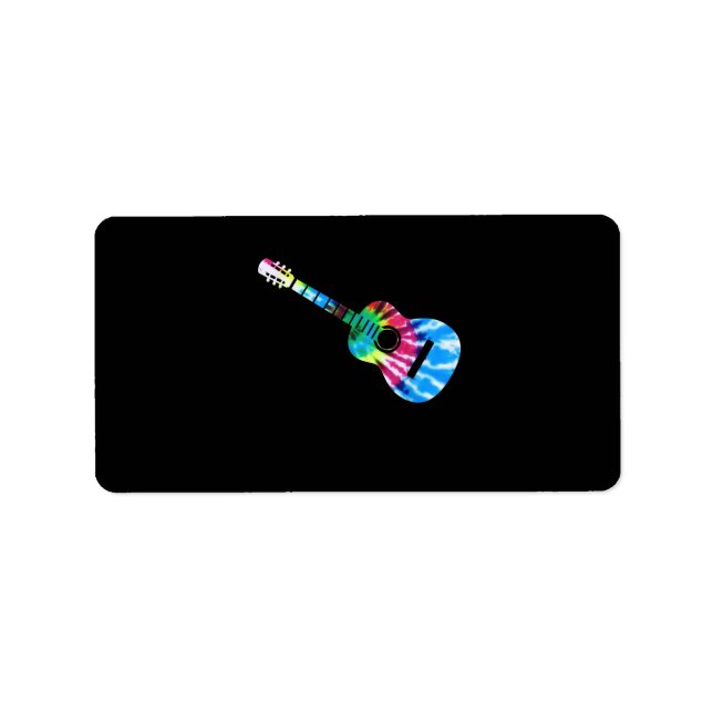 Guitar Guitarists Gift Label (Front)