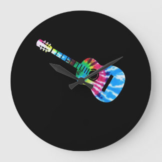 Guitar Guitarists Gift Large Clock