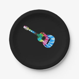 Guitar Guitarists Gift Paper Plate