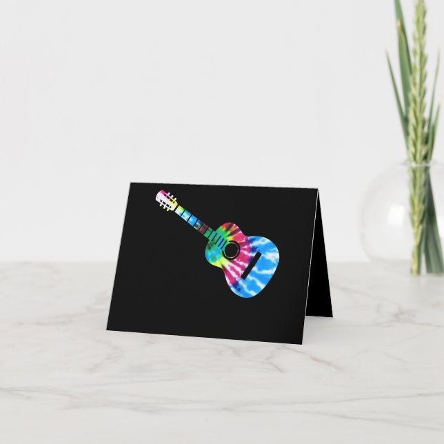 Guitar Guitarists Gift Thank You Card (Front)