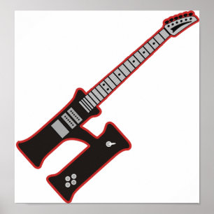 Guitar H Poster