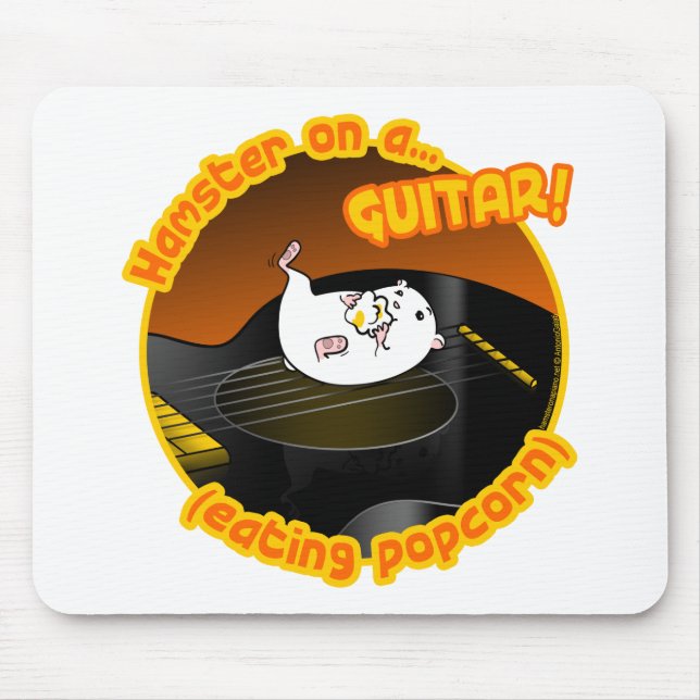 Guitar Hamster Mouse Mat (Front)
