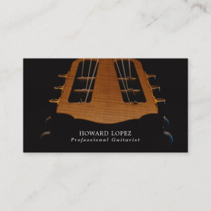 Guitar Head, Guitarist, Professional Musician Business Card