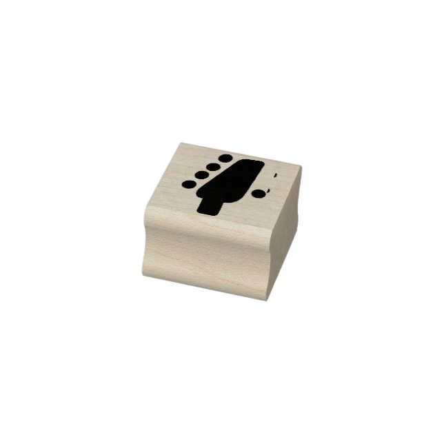 Guitar head icon  rubber stamp (Stamp)