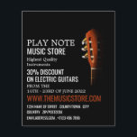 Guitar Head, Musical Instrument Store Flyer<br><div class="desc">Guitar Head,  Musical Instrument Store Advertising Flyers By The Business Card Store.</div>