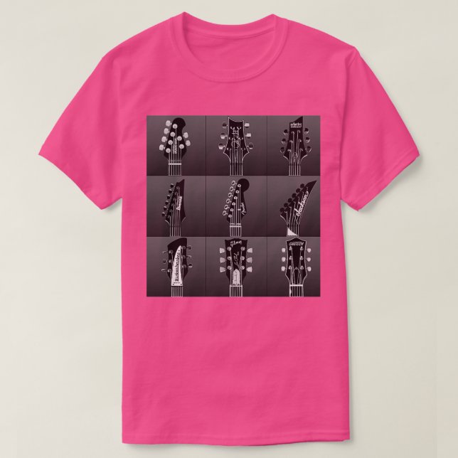 Guitar headstocks Photo BW SKY T-Shirt (Design Front)