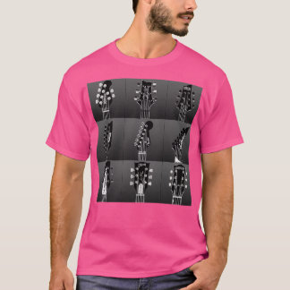Guitar headstocks Photo BW SKY T-Shirt