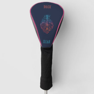 Guitar Heart Golf Head Cover
