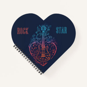 Guitar Heart Notebook