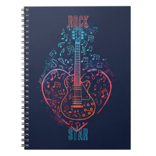 Guitar Heart Notebook