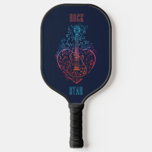 Guitar Heart Pickleball Paddle