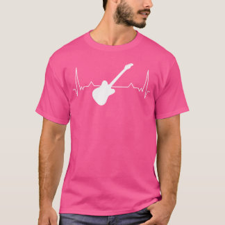Guitar Heartbeat Electric Guitar Acoustic Guitar G T-Shirt