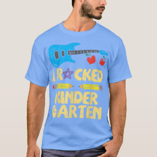 Guitar I Rocked Kindergarten Last Day Graduation B T-Shirt