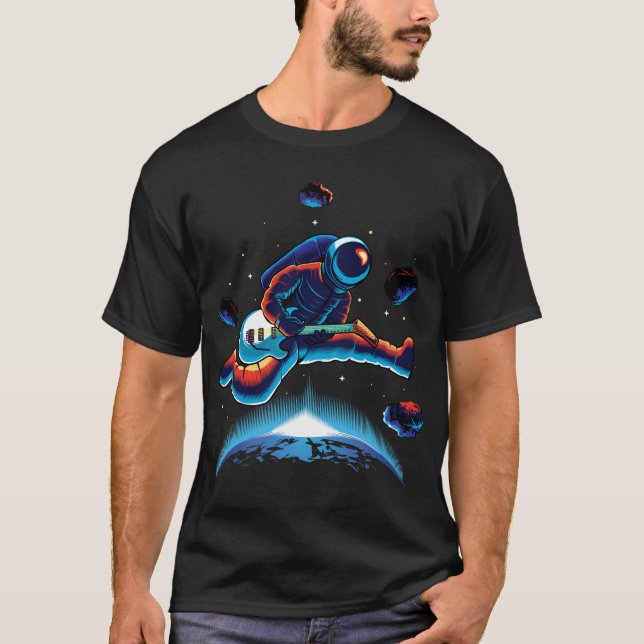 Guitar in space T-Shirt (Front)