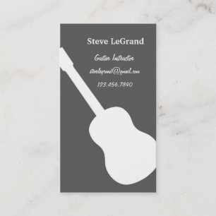 Guitar Instructor Business Card