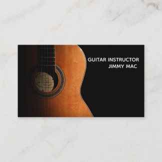 guitar instructor business card