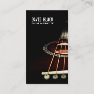 Guitar Instructor Music Business Card