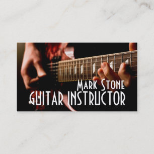 Guitar Instructor, Music, Instruments Business Card