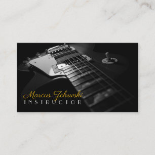Guitar Instructor, Music, Instruments Business Card