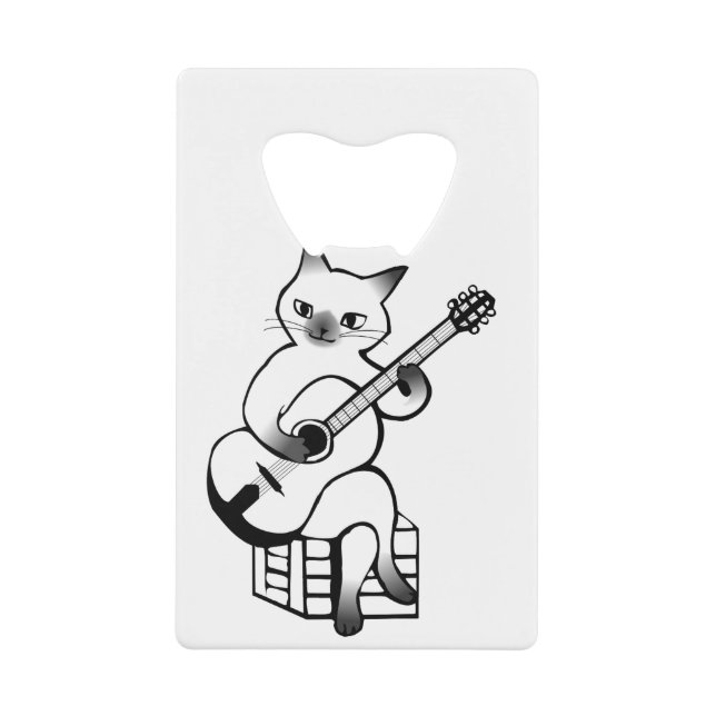 Guitar Instrument Music Jazz Cat (Front)