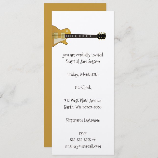Guitar Invitation (Front/Back)