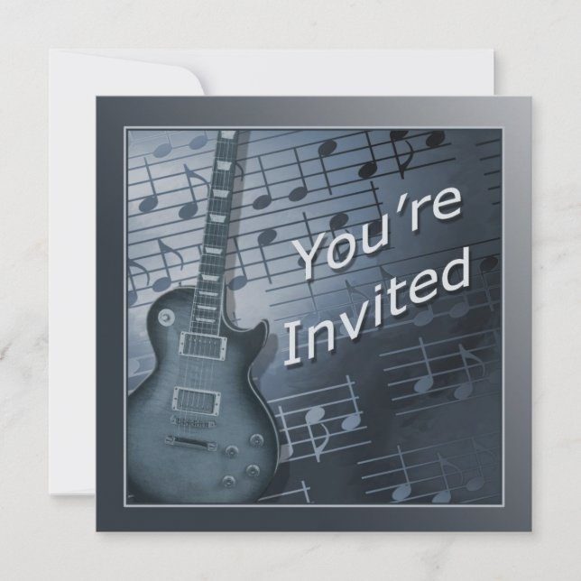 Guitar Invitations - Multi Use (Front)