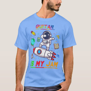 Guitar Is My Jam Astronaut Back to School Eplore T-Shirt
