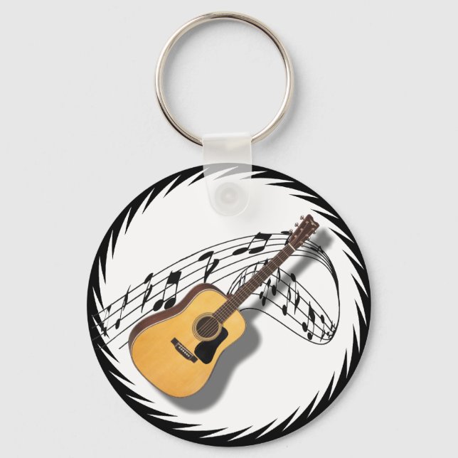 GUITAR -KEYCHAIN KEY RING (Front)