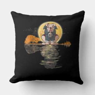 Guitar Lake Halloween Scary English Bulldog With Cushion